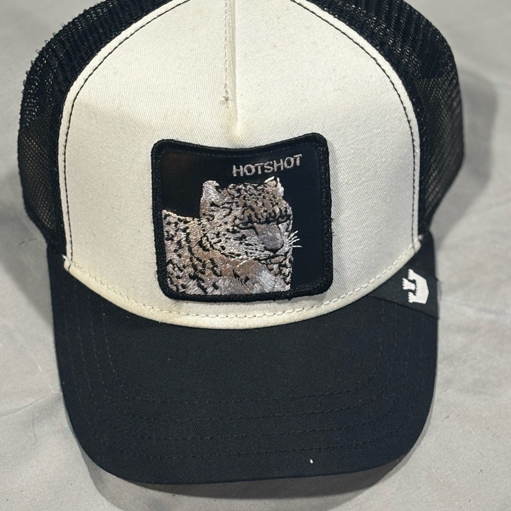 Hotshot Black and White Trucker Hat